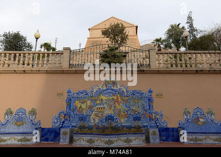 Orihuela, Espagne. 26 février 2018 : les puits de l'Cremós dans la ville d'Orihuela, province d'Alicante, Espagne. Banque D'Images