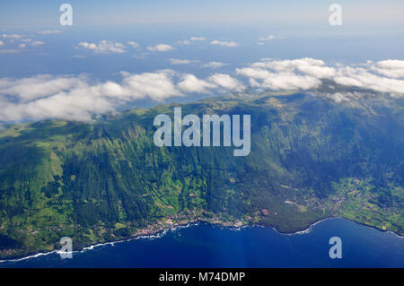 Vue aérienne de Pico. Açores, Portugal Banque D'Images