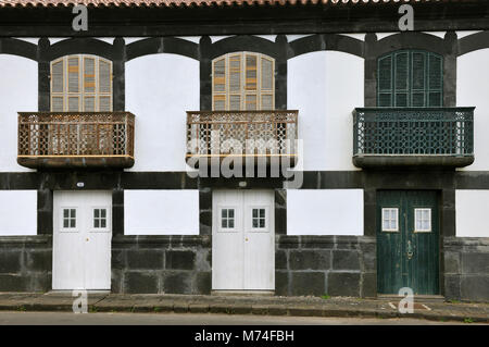 Maison traditionnelle (XVIIIE siècle) à Santa Cruz da Graciosa, île de Graciosa. Açores. Portugal Banque D'Images