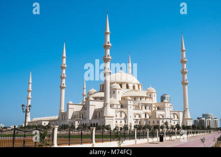 La Mosquée Sheikh Zayed, Fujairah, Émirats Arabes Unis Banque D'Images