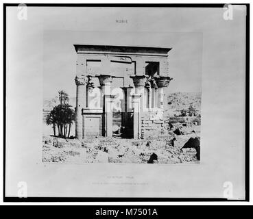 Ile de Philae (Fîleh) - édfice de l'Est - Façade occidentale vue de point E - Félix Teynard. Rcac2001695334 Banque D'Images