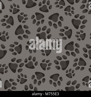 Motif de fond transparent avec abstract animal footprints Illustration de Vecteur