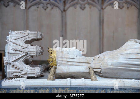 Sarcophage de la Reine Margrethe I, le fondateur et premier dirigeant de Royaumes de Danemark, de la Suède et de la Norvège à la suite d'union personnelle appelée Union de Kalmar, behi Banque D'Images