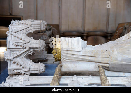 Sarcophage de la Reine Margrethe I, le fondateur et premier dirigeant de Royaumes de Danemark, de la Suède et de la Norvège à la suite d'union personnelle appelée Union de Kalmar, behi Banque D'Images