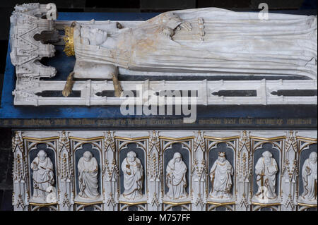 Sarcophage de la Reine Margrethe I, le fondateur et premier dirigeant de Royaumes de Danemark, de la Suède et de la Norvège à la suite d'union personnelle appelée Union de Kalmar, behi Banque D'Images