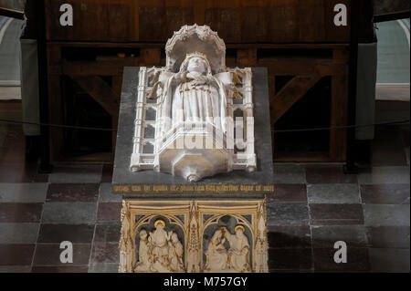 Sarcophage de la Reine Margrethe I, le fondateur et premier dirigeant de Royaumes de Danemark, de la Suède et de la Norvège à la suite d'union personnelle appelée Union de Kalmar, behi Banque D'Images