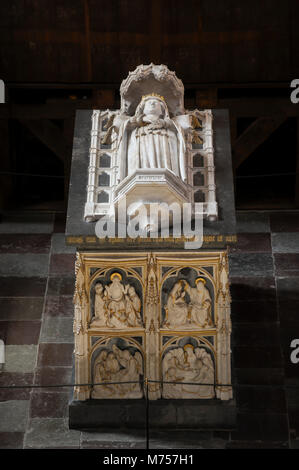 Sarcophage de la Reine Margrethe I, le fondateur et premier dirigeant de Royaumes de Danemark, de la Suède et de la Norvège à la suite d'union personnelle appelée Union de Kalmar, behi Banque D'Images