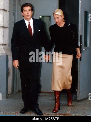 John Kennedy & femme Carolyn Bessette 1996 Photo de John Barrett-PHOTOlink Banque D'Images