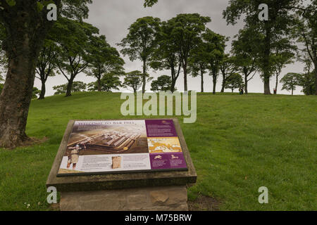 Fort de Bar Hill (2dn siècle, le plus élevé de tous les forts Mur d'Antonin), à proximité du village de Twechar. L'Ecosse Banque D'Images