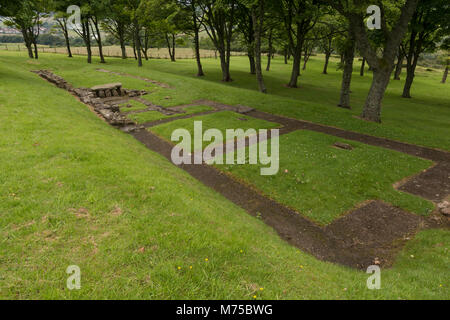 Fort de Bar Hill (2dn siècle, le plus élevé de tous les forts Mur d'Antonin), à proximité du village de Twechar. L'Ecosse Banque D'Images