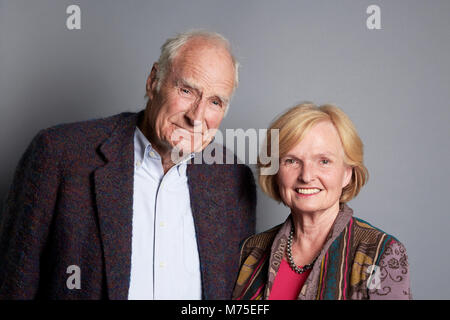 Peter Snow et Ann MacMillan Le déjeuner littéraire Oldie 06/03/18 Banque D'Images