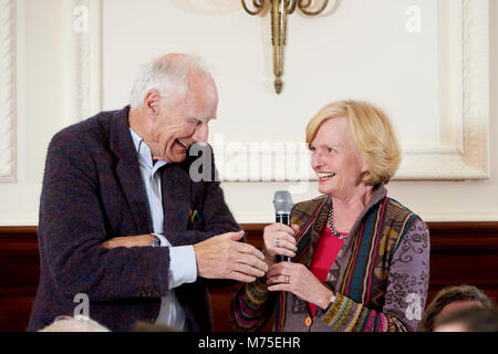 Peter Snow et Ann MacMillan Le déjeuner littéraire Oldie 06/03/18 Banque D'Images