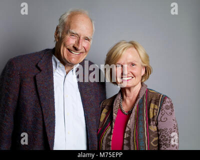 Peter Snow et Ann MacMillan Le déjeuner littéraire Oldie 06/03/18 Banque D'Images