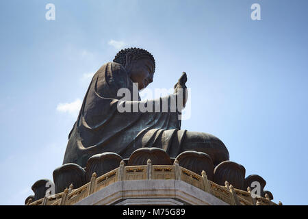 Jusqu'à la statue,Tian Tan à Hong Kong Banque D'Images