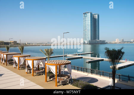 Vue panoramique sur la ville de Ras al Khaimah, Émirats Arabes Unis Banque D'Images