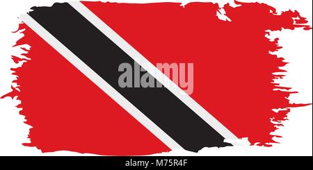 Trinité-et-Tobago drapeau, vector illustration Illustration de Vecteur