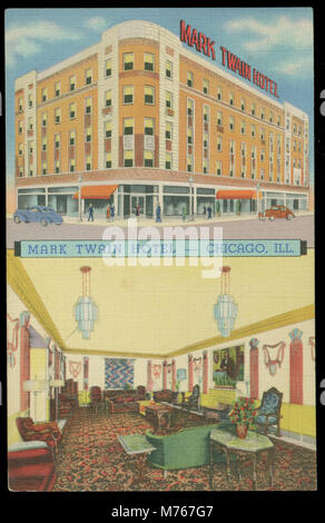 Hotel Mark Twain, Chicago (NEN 8512) Banque D'Images