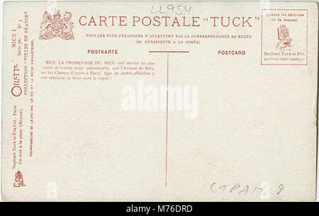 Cette image montre le boulevard du midi à Nice, France, mettant en valeur la beauté pittoresque de la Côte d'Azur et la vie urbaine animée le long de cette route côtière. Banque D'Images