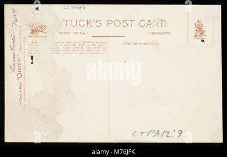 Stonehenge dans le Wiltshire est montré, illustrant la grandeur et la mystique de ce site préhistorique, avec son cercle de pierre emblématique et le paysage environnant. Banque D'Images