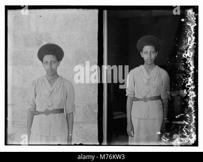 La princesse Tsehay Haile Selassie (Sahay Haylaselase), fille de l'Empereur Hailé Sélassié d'Ethiopie, Jérusalem LOC.10379 matpc Banque D'Images