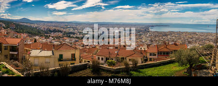 Rare vue panoramique de la ville de Thessalonique, Grèce, l'image en haute résolution Banque D'Images