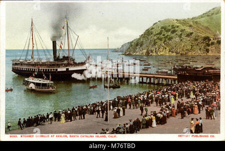 Île de Santa Catalina CA - Bateau à vapeur à Cabrillo Avalon (NPAR) 431711 Banque D'Images