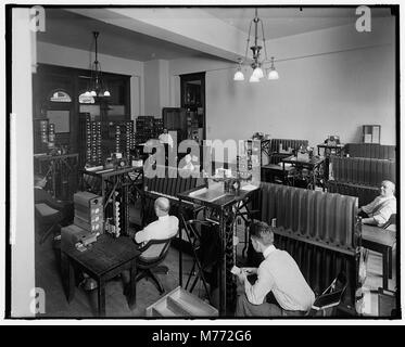 Photographie d'une Tabulating machine Company, présentant les premières machines informatiques utilisées pour le traitement des données et la tenue des dossiers. Banque D'Images