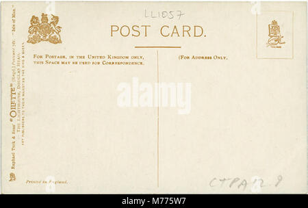 Le phare de Douglas Head sur l'île de Man permet la navigation des navires en mer d'Irlande. Son emplacement offre une vue imprenable sur le littoral et le port de Douglas. Banque D'Images