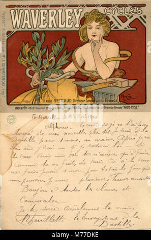Cycles Waverley, l'artiste Alfons Mucha (NPAR) 526 Banque D'Images