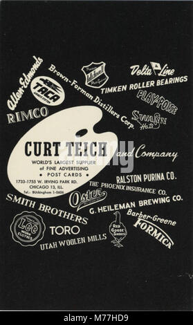 Une image présentant un fond noir avec une palette de peintre blanc, accompagnée de divers noms de clients et logos, souvent vus dans commercial permis Banque D'Images