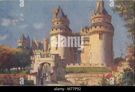 Château de Pierrefonds, le pont levis. (128-4) 421201 (NPAR) Banque D'Images