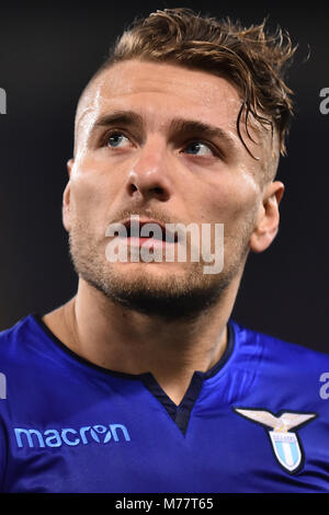 Rome, Italie. 09Th Mar, 2018. Ligue Europa 8e de final-match Lazio vs Dinamo Kiev-Rome-08 mar 2018 dans l'image Ciro Immobile Photographe01 Photo Credit : agence photo indépendante/Alamy Live News Banque D'Images