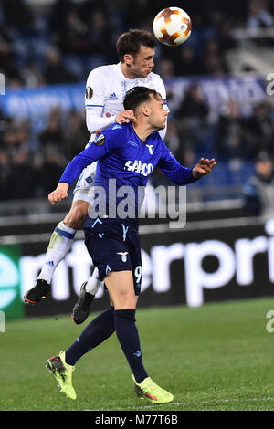 Rome, Italie. 09Th Mar, 2018. Ligue Europa 8ème de finale Lazio vs Dinamo Kiev-Rome-08 mar 2018 dans l'image Alessandro Murgia Photographe01 Photo Credit : agence photo indépendante/Alamy Live News Banque D'Images