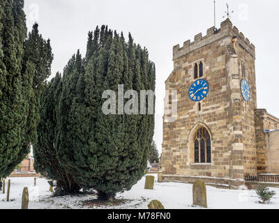 St Andrews Church un bâtiment classé de catégorie I datant de C1360 dans Winter Aldborough près de Boroughbridge North Yorkshire England Banque D'Images