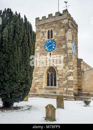 St Andrews Church un bâtiment classé de catégorie I datant de C1360 dans Winter Aldborough près de Boroughbridge North Yorkshire England Banque D'Images