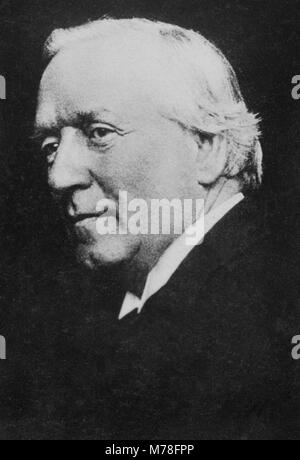 Portrait d'Herbert Henry Asquith - ( 1852 - 1928 ) leader du parti libéral écossais, en 1886, vice-premier ministre de 1908 à 1916 - anonymo Banque D'Images