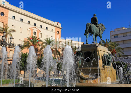 Le général Miguel Primo de Rivera, Plaza de Arenal, Jerez de la Frontera, Andalousie, Espagne, Europe Banque D'Images