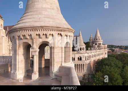 Du Bastion des Pêcheurs, la colline du Château de Buda, à Budapest, Hongrie, Europe Banque D'Images