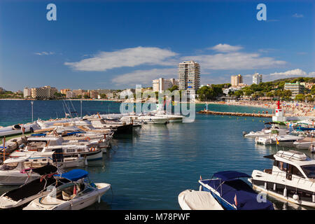 Port de plaisance de Palma Nova, à Majorque, Îles Baléares, Espagne, Méditerranée, Europe Banque D'Images