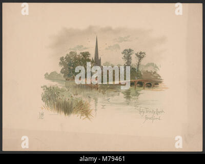 L'église Holy Trinity de Stratford est réputée pour son importance historique et architecturale. Situé dans la ville où William Shakespeare est né, il a une importance culturelle et religieuse. Banque D'Images