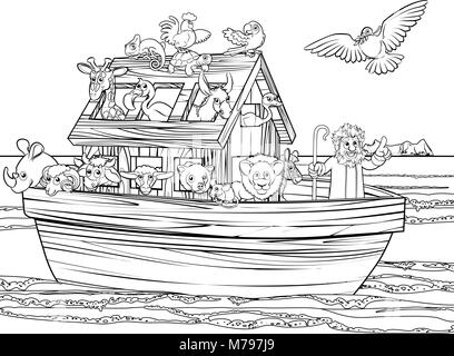 Noahs Ark Illustration de Vecteur