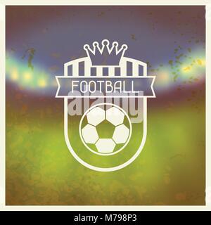 Label Sport Football Avec Des Symboles Image Vectorielle Stock Alamy
