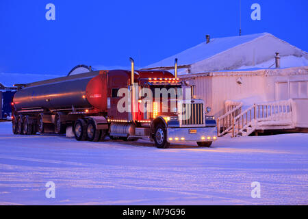 Amérique du Nord, les États-Unis, l'Alaska, au nord de l'Alaska, James Dalton Highway, des champs de pétrole de Prudhoe Bay, Deadhorse, Banque D'Images