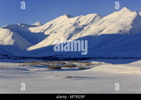 Amérique du Nord, les États-Unis, l'Alaska, au nord de l'Alaska, James Dalton Highway, Brooks, paysage d'hiver, Banque D'Images