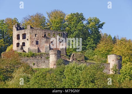 Allemagne, Hesse, Beerfelden Gammelsbach, district, mentionné pour la première fois 772, ruine du château Holding, 12. siècle, Banque D'Images