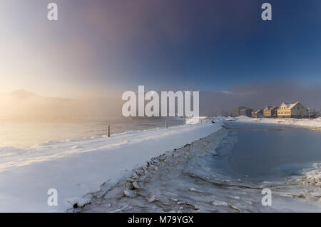 Ville d'Akureyri, Islande Banque D'Images