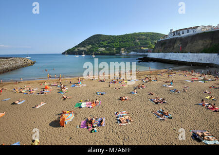 Angra do Heroísmo beach. L'île de Terceira, aux Açores. Portugal Banque D'Images