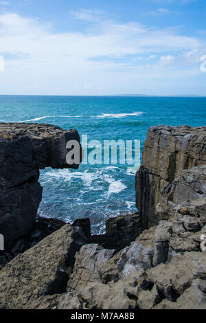 Carst rock formations, le Burren, comté de Clare, Irlande, Royaume-Uni Banque D'Images