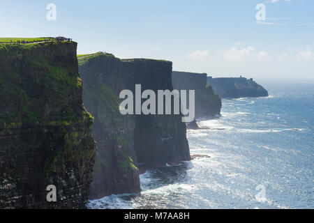 Les falaises de Moher, comté Clare, Irlande, Royaume-Uni Banque D'Images