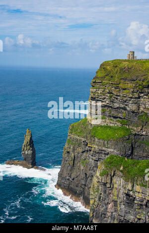 Les falaises de Moher, comté Clare, Irlande, Royaume-Uni Banque D'Images